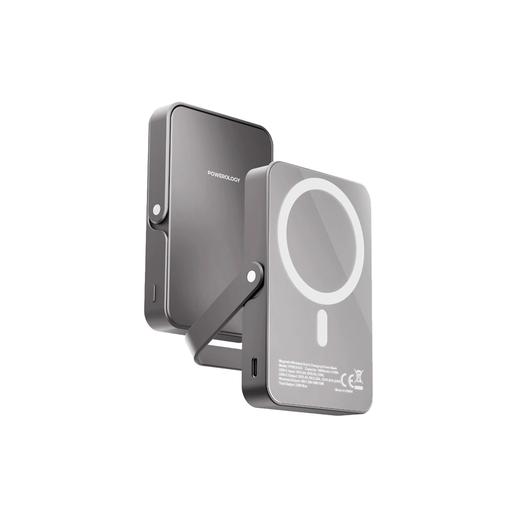 پاوربانک پاورولوژی مدل Powerology 10000mAh MagSafe Power Glass Surface