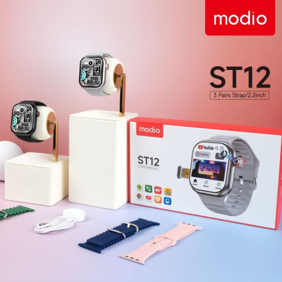 ساعت سیمکارت خور مودیو مدل Modio ST12 5G دوربین چرخشی