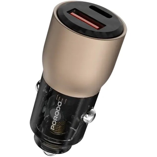 شارژر فندکی 95W شفاف Porodo PD-FWCH048