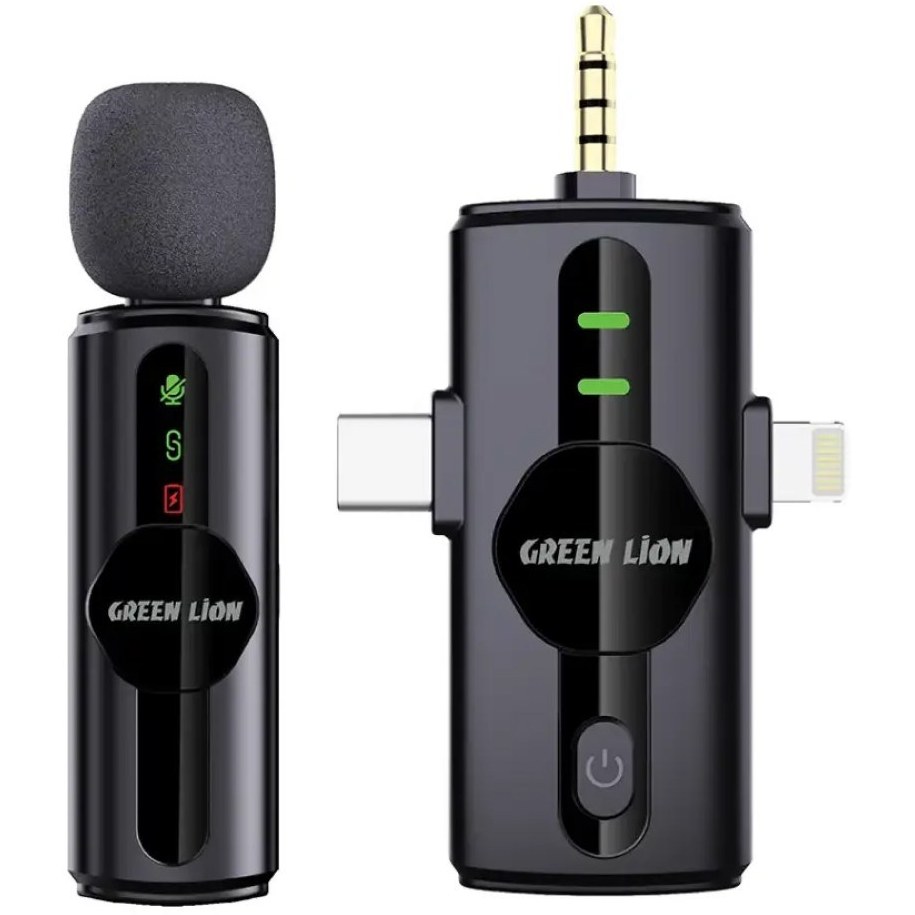 میکروفون یقه ای گرین لاین مدل GM-79X بی سیم ۳ در ۱ حذف نویز