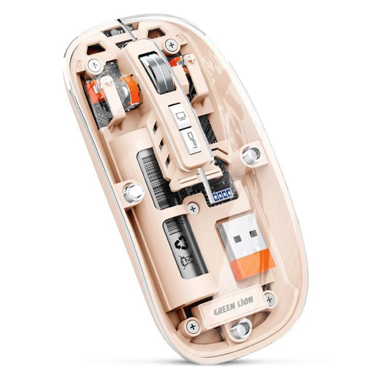 موس بی سیم شفاف گرین لاین مدل Transparent Mouse 2 GL-112