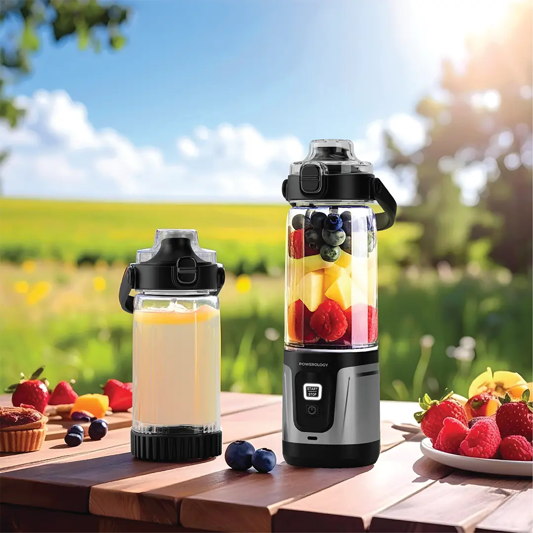 مخلوط کن قابل حمل 600 میلی لیتری دسته دار پاورولوژی Powerology Duomix Portable Blender