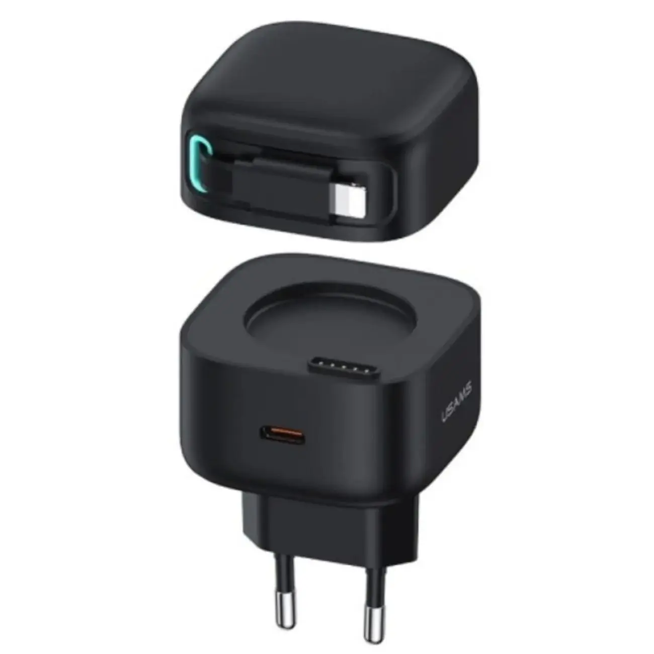 شارژر دیواری یوسمز مدل CC202 توان ۳۵ وات با کابل USB-C