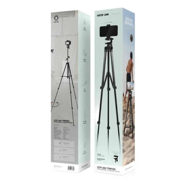 سه پایه آلومینیومی گرین لاین مدل GTP-200 به همراه جعبه