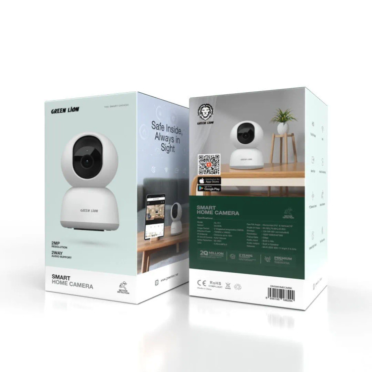 نمای جلویی دوربین نظارتی هوشمند Green Lion با کیفیت تصویر Full HD